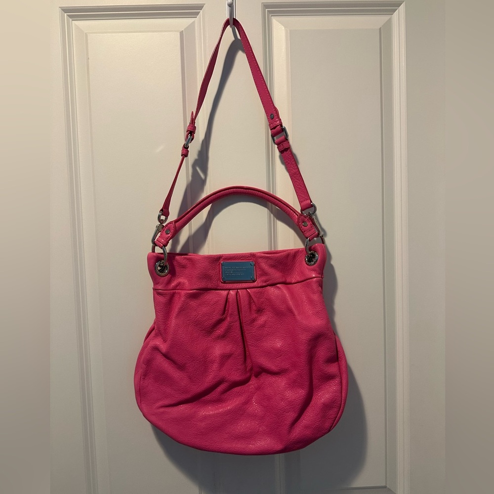 Marc by Marc Jacobs Hiller Hobo Bag in Pink cowhide leather